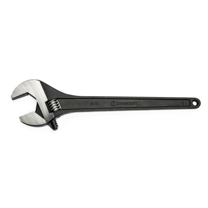 CRESCENT ADJ WRENCH, 18", BLACK TAPERED, BOXED - AT218BK