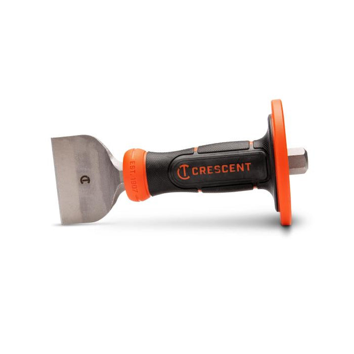 CRESCENT 3" X 8-1/2" BRICK CHISEL W/ HANDGUARD - CBCH30H