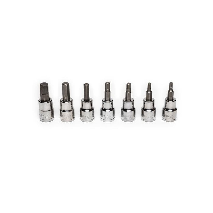 CRESCENT 7 PC,HEX BIT SOCKET SET,SAE,3/8" DRIVE - CBSS0N