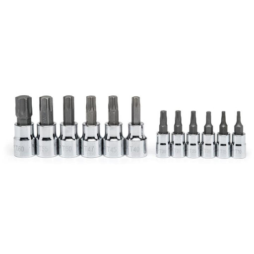 CRESCENT 12 PC,TORX BIT SOCKET SET,1/4" & 3/8" DR - CBSS2N