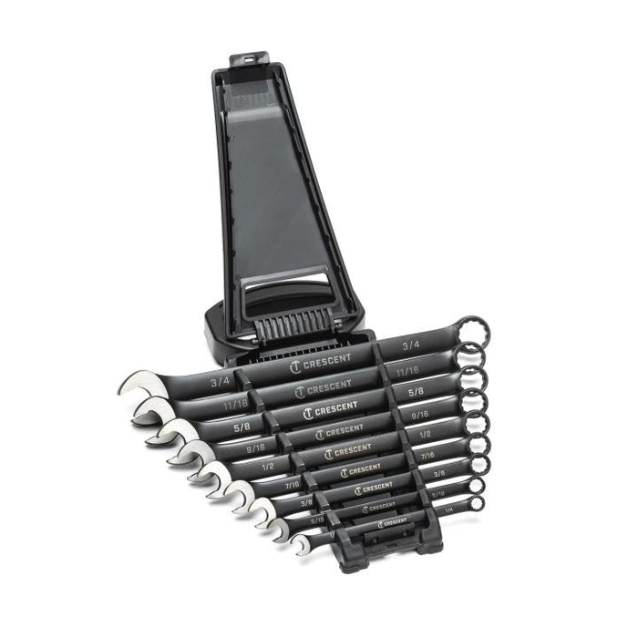 CRESCENT 9PC CRESCENT BLK COMBO WR 12PT SAE - CCWS9BS