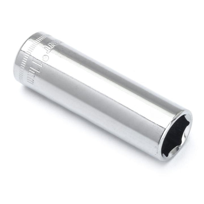 CRESCENT DEEP SOCKET,1/4" DRIVE,11MM,6PT - CDDS18N