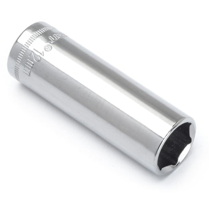 CRESCENT DEEP SOCKET,1/4" DRIVE,12MM,6PT - CDDS19N