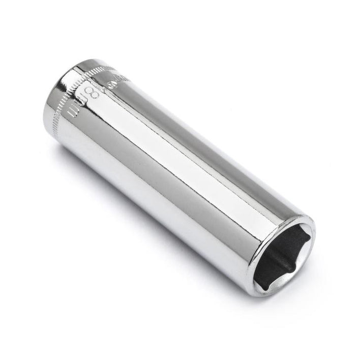 CRESCENT DEEP SOCKET,1/2" DRIVE,18MM,6PT - CDDS77N