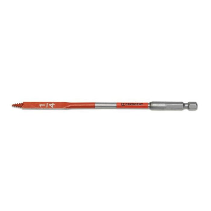 CRESCENT SCREW POINT PADDLE DRILL BIT, 6", 1/4" - CDSP-613