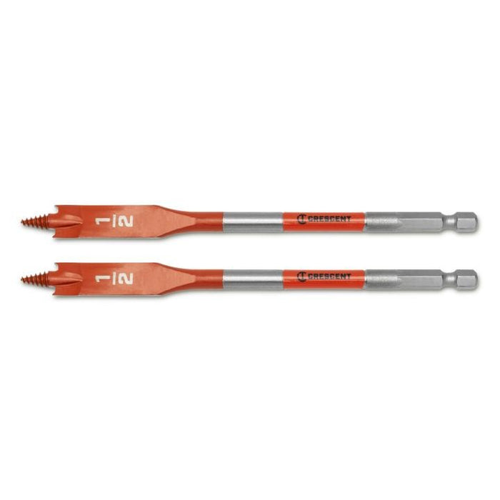 CRESCENT 2PC SCREW POINT PADDLE DRILL BIT,6",1/2" - CDSP-629-2