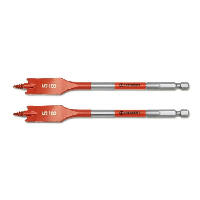 CRESCENT 2PC SCREW POINT PADDLE DRILL BIT,6",5/8" - CDSP-633-2