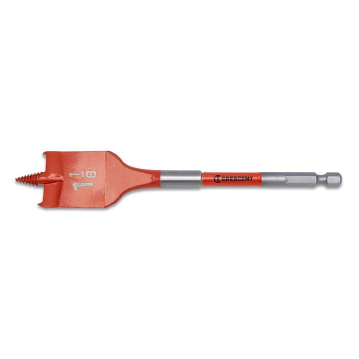 CRESCENT SCREW POINT PADDLE DRILL BIT, 6", 1 1/8" - CDSP-647