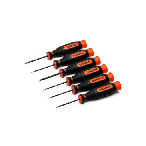 CRESCENT SCREWDRIVER SET, 6PC, PRECISION, DIAMOND - CDTPR6PCSET