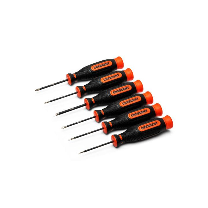 CRESCENT SCREWDRIVER SET, 6PC, PRECISION, DIAMOND - CDTPR6PCSET