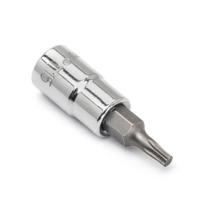 CRESCENT TORX SOCKET,T-15 INTERNAL,1/4" DRIVE - CDTS1N
