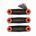 CRESCENT 3PK HEX FOLD-UP SET, SAE MM TORX - CHK3PC