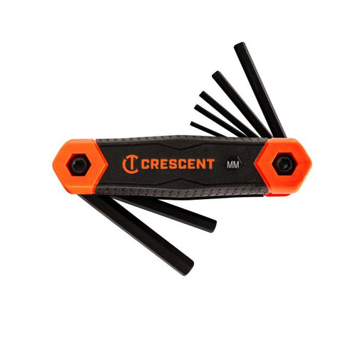 CRESCENT FOLDING HEX KEY MM 8PC - CHKFM8