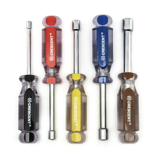 CRESCENT NUT DRIVER SET, 5PC, SAE, ACETATE - CND5SAEN