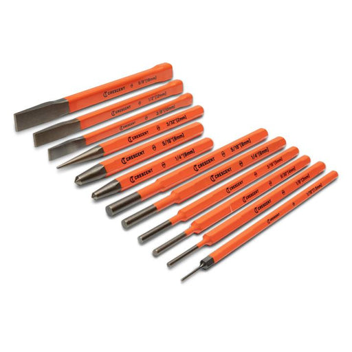 CRESCENT PUNCH & COLD CHISEL SET (12-PIECE) - CPCCHS12