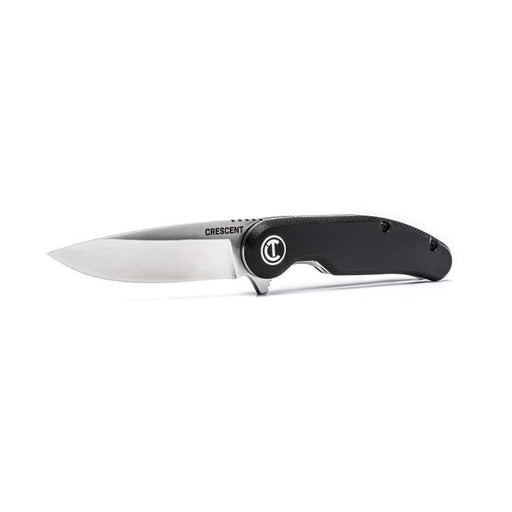 CRESCENT KNIFE, POCKET 3.25", BLACK, D POINT - CPK325C