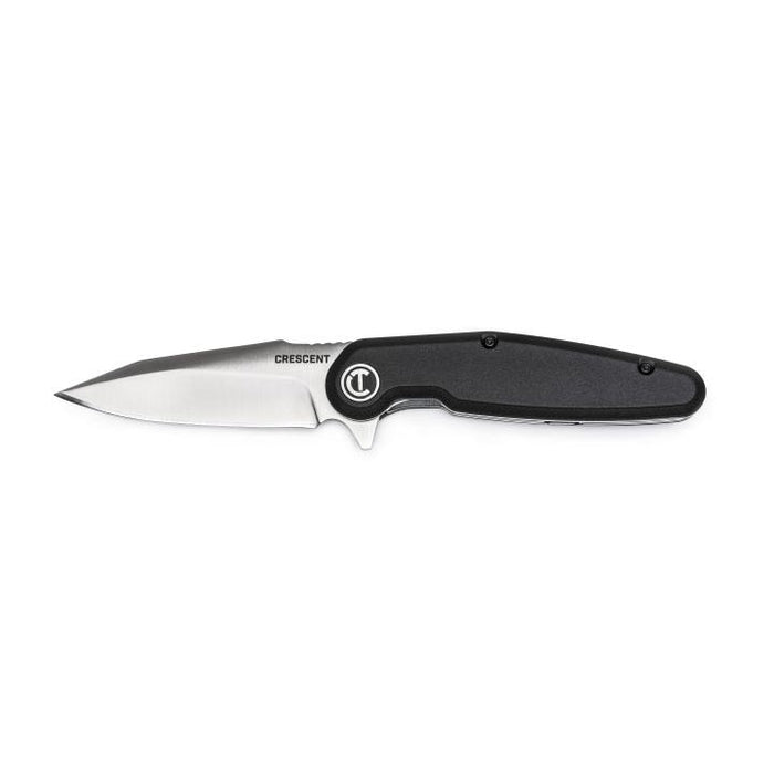 CRESCENT KNIFE, POCKET 3.5", BLACK, HARPOON - CPK350C
