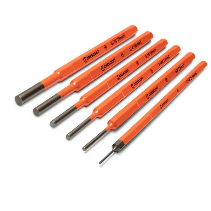 CRESCENT 7" PIN PUNCH SET,6 PIECE - CPPS456
