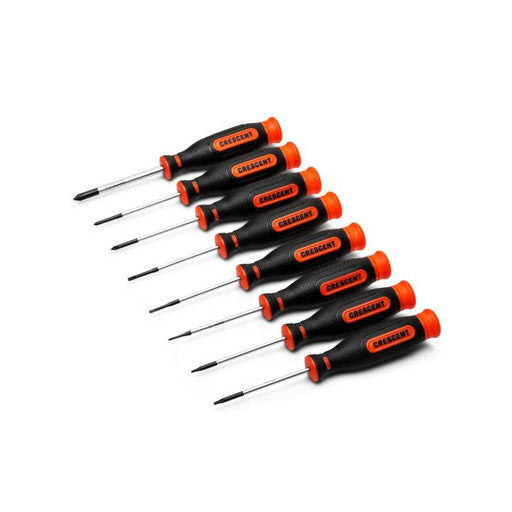 CRESCENT SCREWDRIVER SET, 8PC, PRECISION - CPR8PCSET