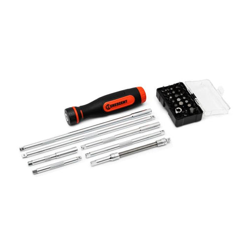 CRESCENT RATCHETING BIT DRIVER SET, 39PC, DM - CRBSDS39PC