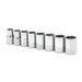 CRESCENT SOCKET SET,8PC,1/2" DRIVE,MM - CSAS1N