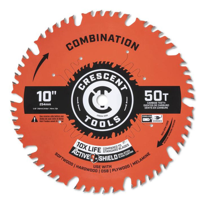 CRESCENT CRESCENT 10" 50T COMBINATION BLADE - CSBCM-1050