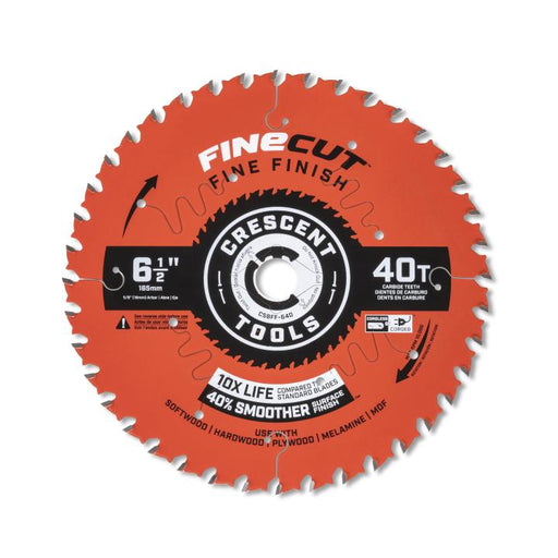 CRESCENT CRESCENT 6-1/2" 40T FINE FINISH BLADE - CSBFF-640