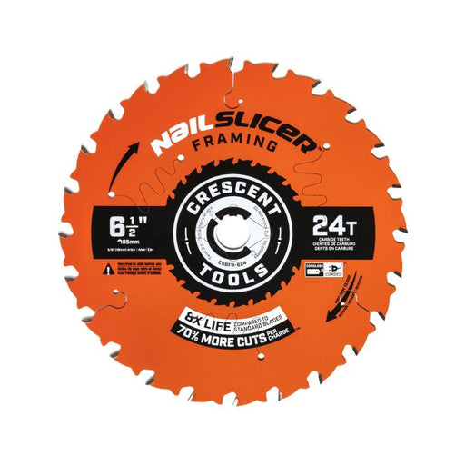 CRESCENT CRESCENT 6-1/2" 24T FRAMING TEN PACK - CSBFR-624-10