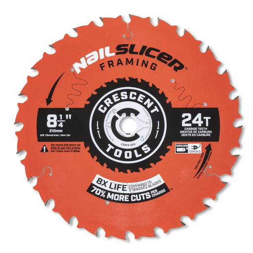 CRESCENT CRESCENT 8-1/4" 24T FRAMING BLADE - CSBFR-824