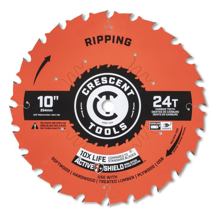 CRESCENT CRESCENT 10" 24T RIPPING BLADE - CSBRP-1024