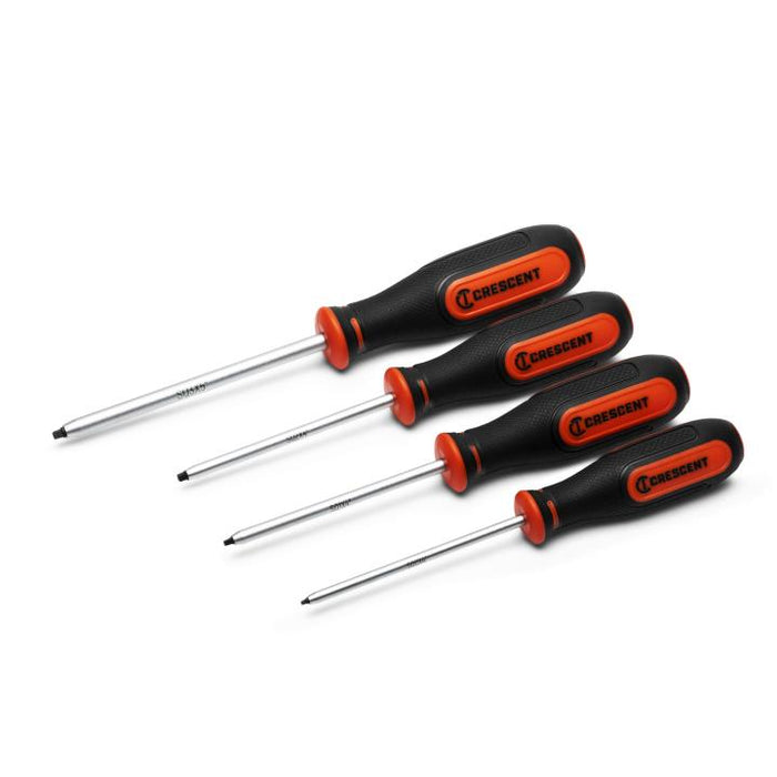 CRESCENT SCREWDRIVER SET, 4PC, SQUARE, DM - CSQSET4PC