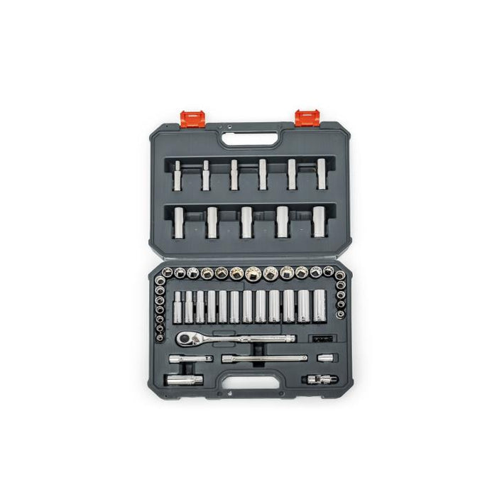 CRESCENT SOCKET SET,57PC,3/8"DR,DEEP,SAE/MM - CSWS10C