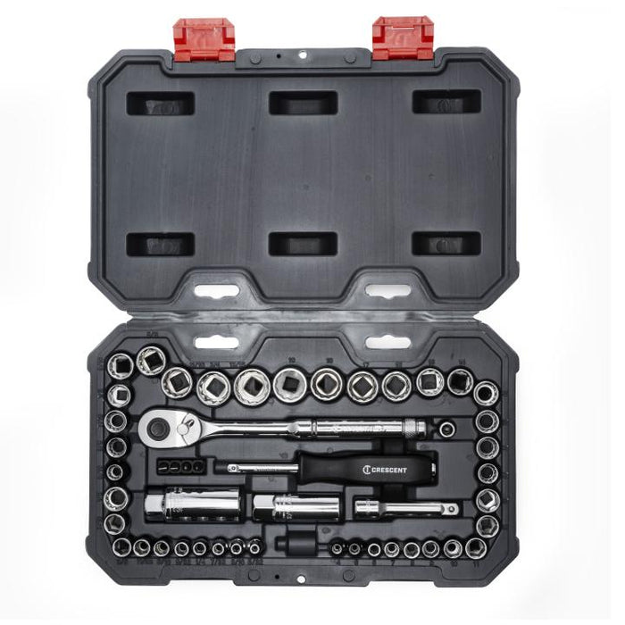 CRESCENT SOCKET SET,50PC,1/4" AND 3/8" - CSWS13C