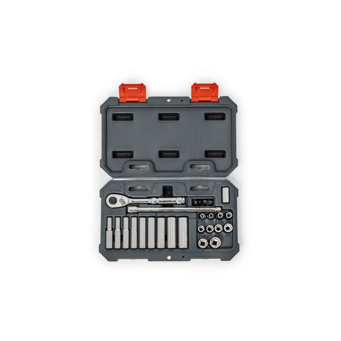 CRESCENT SCKT WRNCH SET,26PC,1/4"DR,STD/DEEP,SAE - CSWS2C