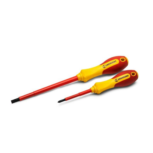 CRESCENT SCREWDRIVER SET, 2PC, MIXED, INSULATED - CVDE2PCSET