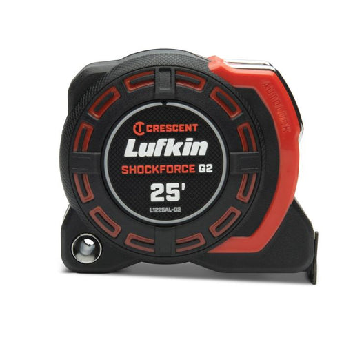 LUFKIN GEN 2 SHOCKFORCE TAPE MEASURE,25',AUTO - L1225AL-02