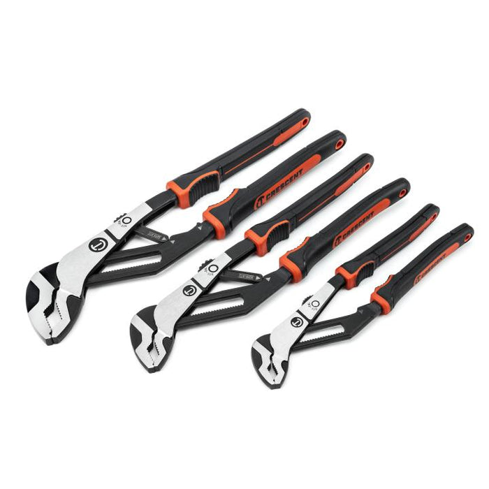 CRESCENT PLIER SET, 8" 10" 12", T&G, AUTO-BITE - RTABCGSET3