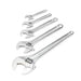 CRESCENT ADJ WRENCH SET, 6" 8" 10" 12" 15",CHROME - AC5PC