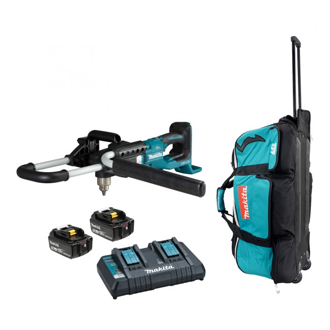 MAKITA - 36V(18VX2) LXT BRUSHLESS 1/2" EARTH AUGER, 5.0AH X2KIT - DDA460PTZ1