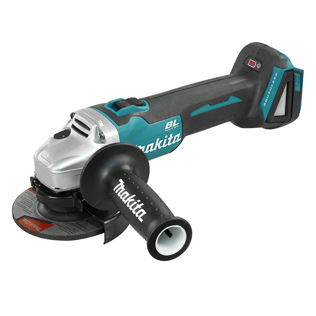 MAKITA - 18V LXT BRUSHLESS 5" ANGLE GRINDER W/THUMB SWITCH, TOOL ONLY - DGA504Z