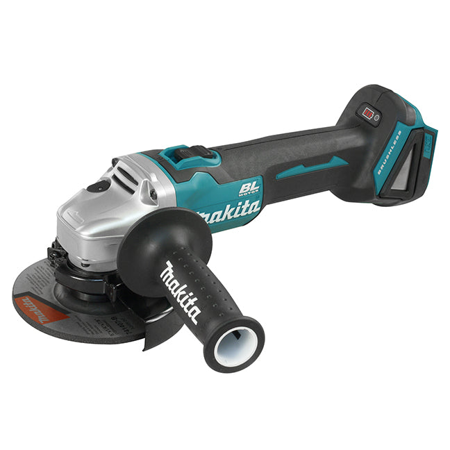 MAKITA - 18V LXT BRUSHLESS 5" ANGLE GRINDER W/THUMB SWITCH, TOOL ONLY - DGA506Z