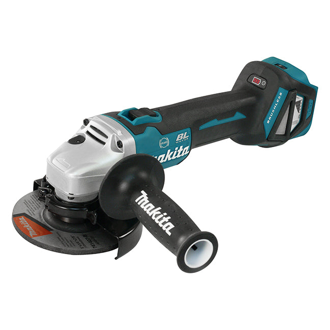 MAKITA - 18V LXT BRUSHLESS 5" ANGLE GRINDER W/THUMB SWITCH, TOOL ONLY - DGA513Z