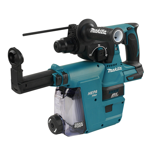 MAKITA - 18V LXT BRUSHLESS 15/16" ROTARY HAMMER SDS-PLUS W/DX06, TOOL ONLY - DHR242ZWX