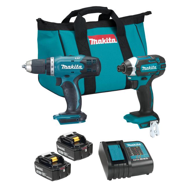 MAKITA - 18V LXT 2 TOOL COMBO KIT, 3.0AH X2 - DLX2022S