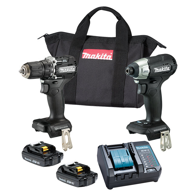 MAKITA - 18V LXT BRUSHLESS SUB-COMPACT 2 TOOL COMBO KIT, COMPACT X2 - DLX2423Y01