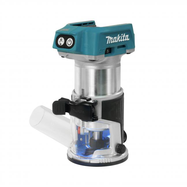MAKITA - 18V LXT BRUSHLESS ROUTER W/DUST EXTRACTION, TOOL ONLY - DRT50ZX4