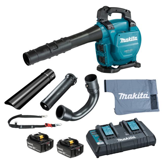 MAKITA - 36V(18VX2) LXT BRUSHLESS 473 CFM BLOWER W/VACUUM KIT, 6.0AH X1KIT - DUB363PG2V