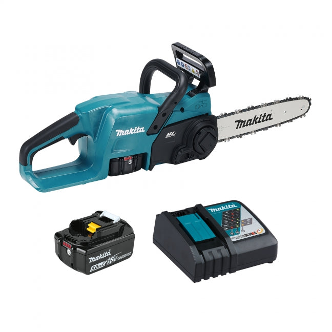 MAKITA - 18V LXT BRUSHLESS 12" REAR HANDLE CHAINSAW, 5.0AH X1KIT - DUC307RTX2