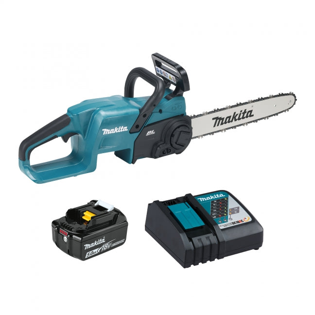 MAKITA - 18V LXT BRUSHLESS 16" REAR HANDLE CHAINSAW, 5.0AH X1KIT - DUC407RTX2