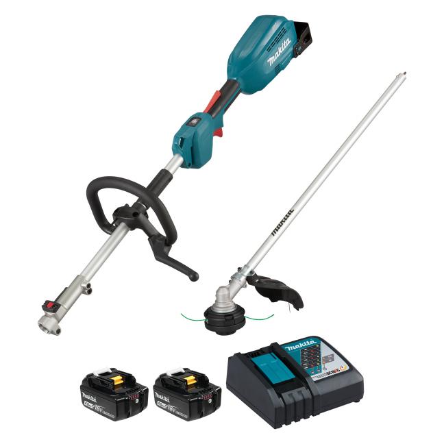 MAKITA - 18V LXT BRUSHLESS SPLIT SHAFT POWER UNIT W/EM409MP, 4.0AH X2KIT - DUX18RMEX2